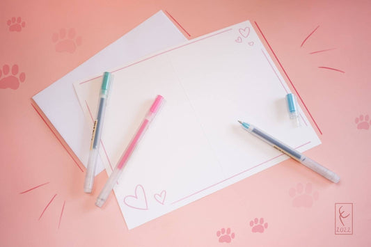 Elvenflower cat love valentine's day card this much card pens