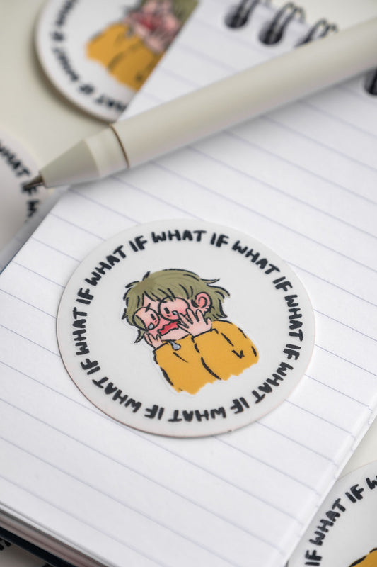 Elvenflower vinyl transparent sticker notebook lined illustration