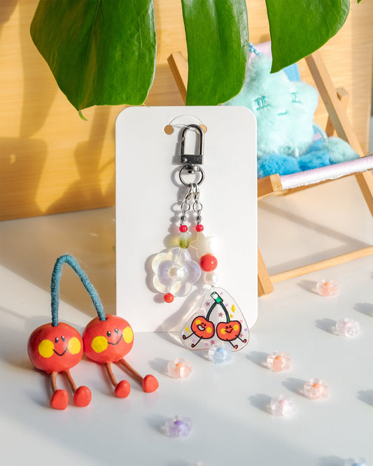 Cherry Twin Blobs Charm