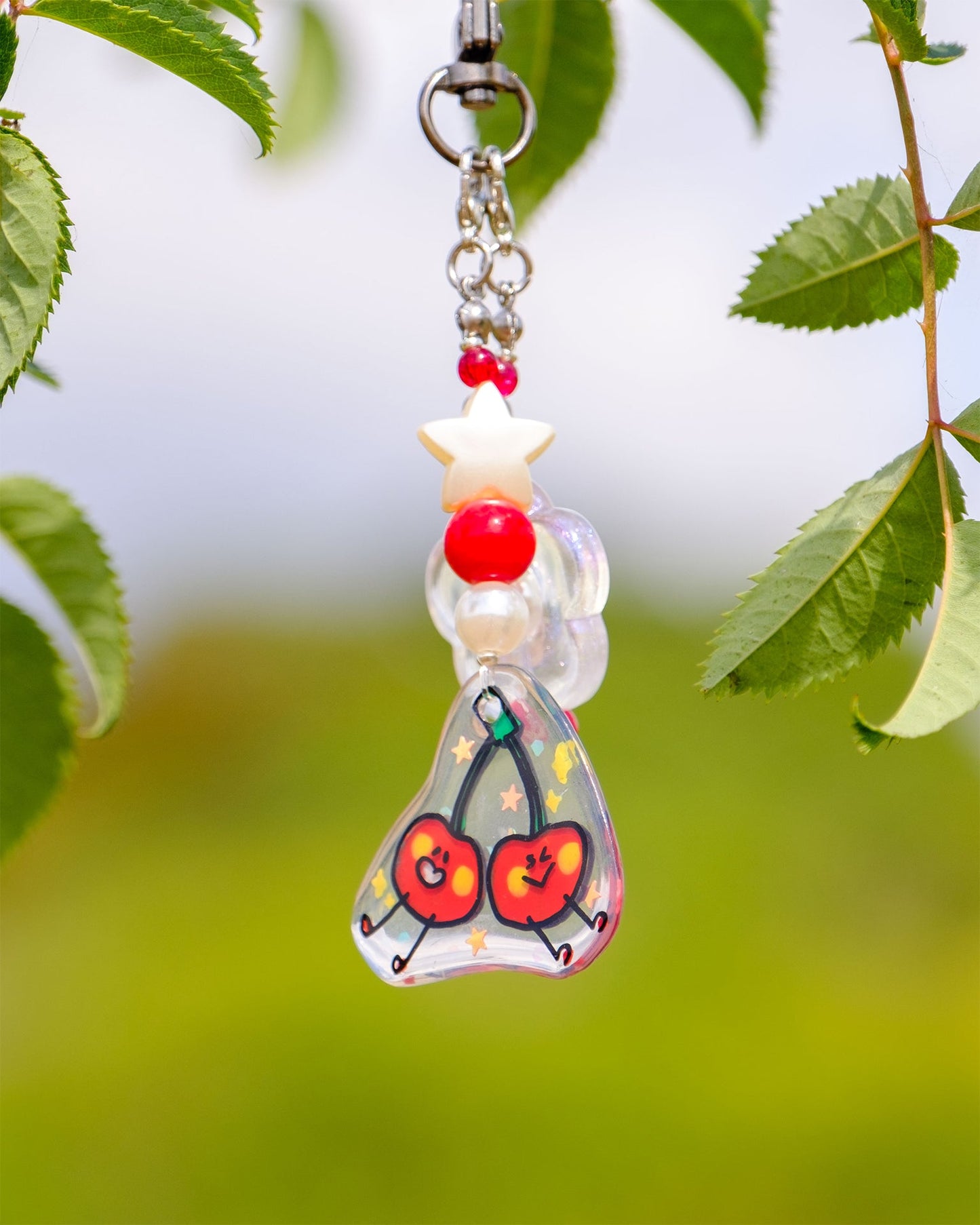 Cherry Twin Blobs Charm