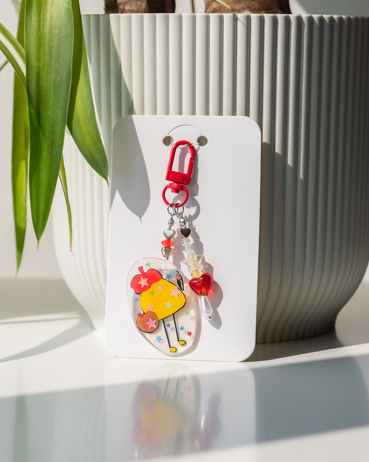 Elvenflower art artist blob illustrated cute keyring keychain