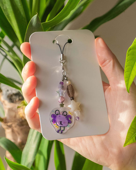 Butterfly blob phone charm star decoration sunny 