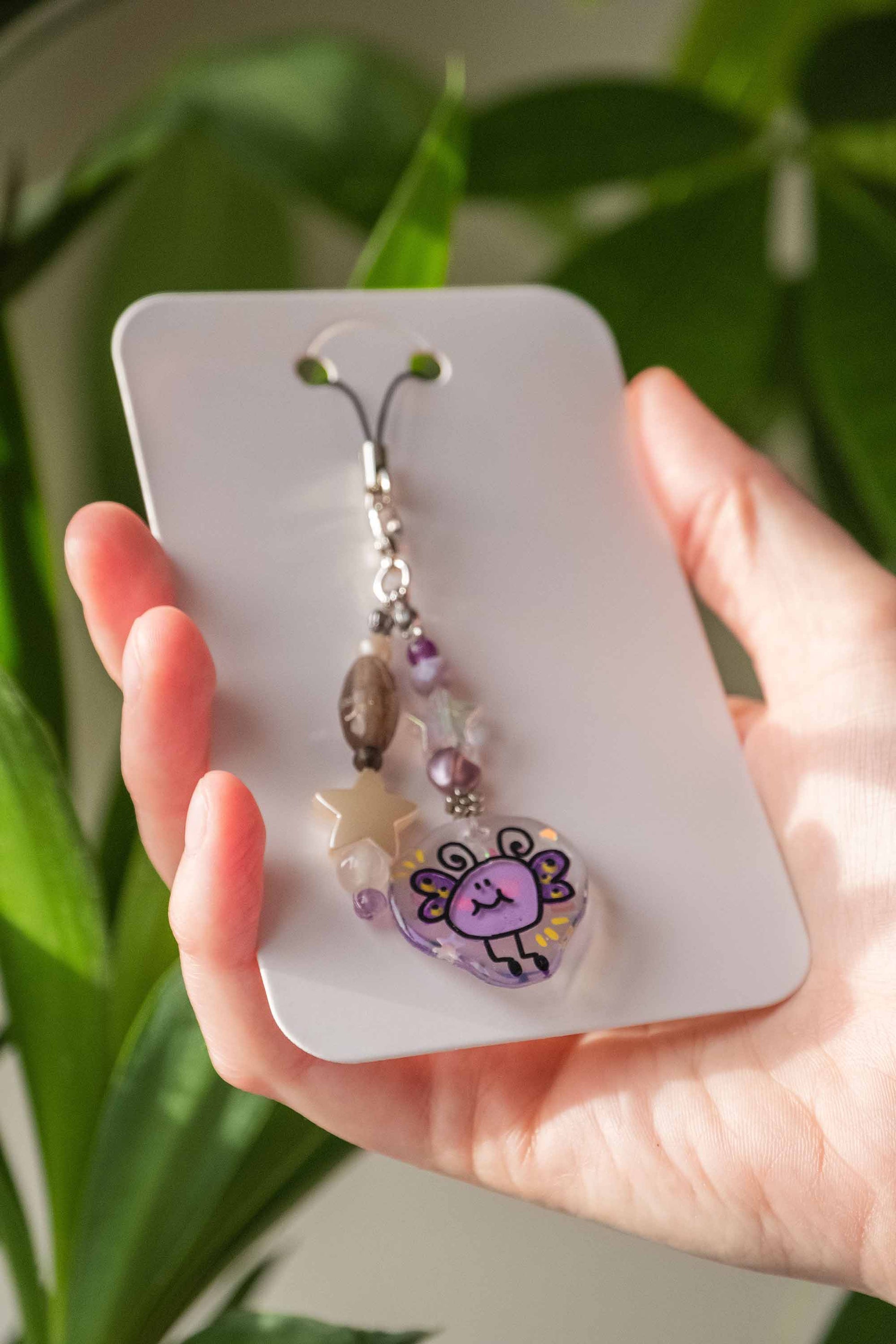 Butterfly blob phone charm star decoration
