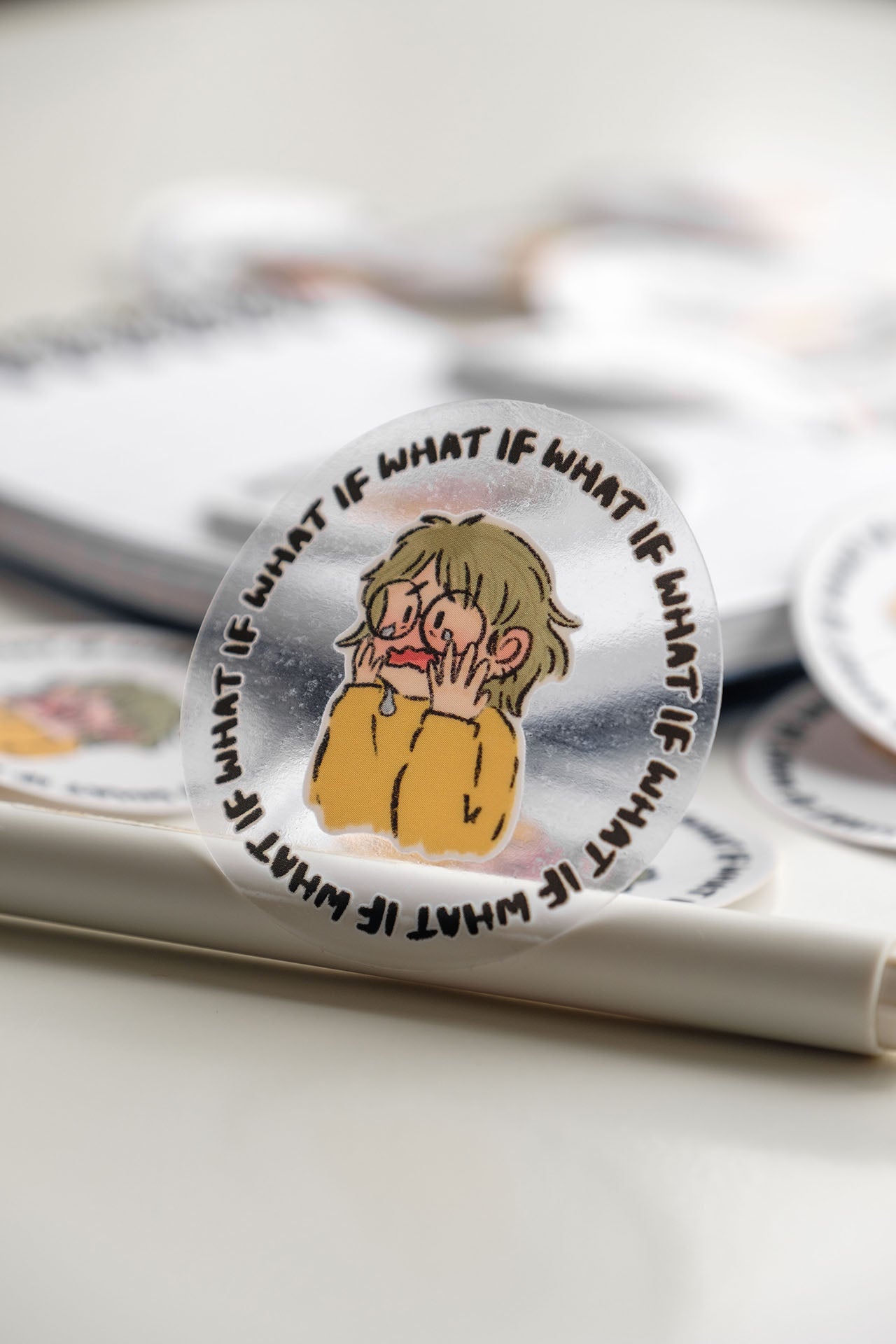 Elvenflower vinyl sticker what if transparent